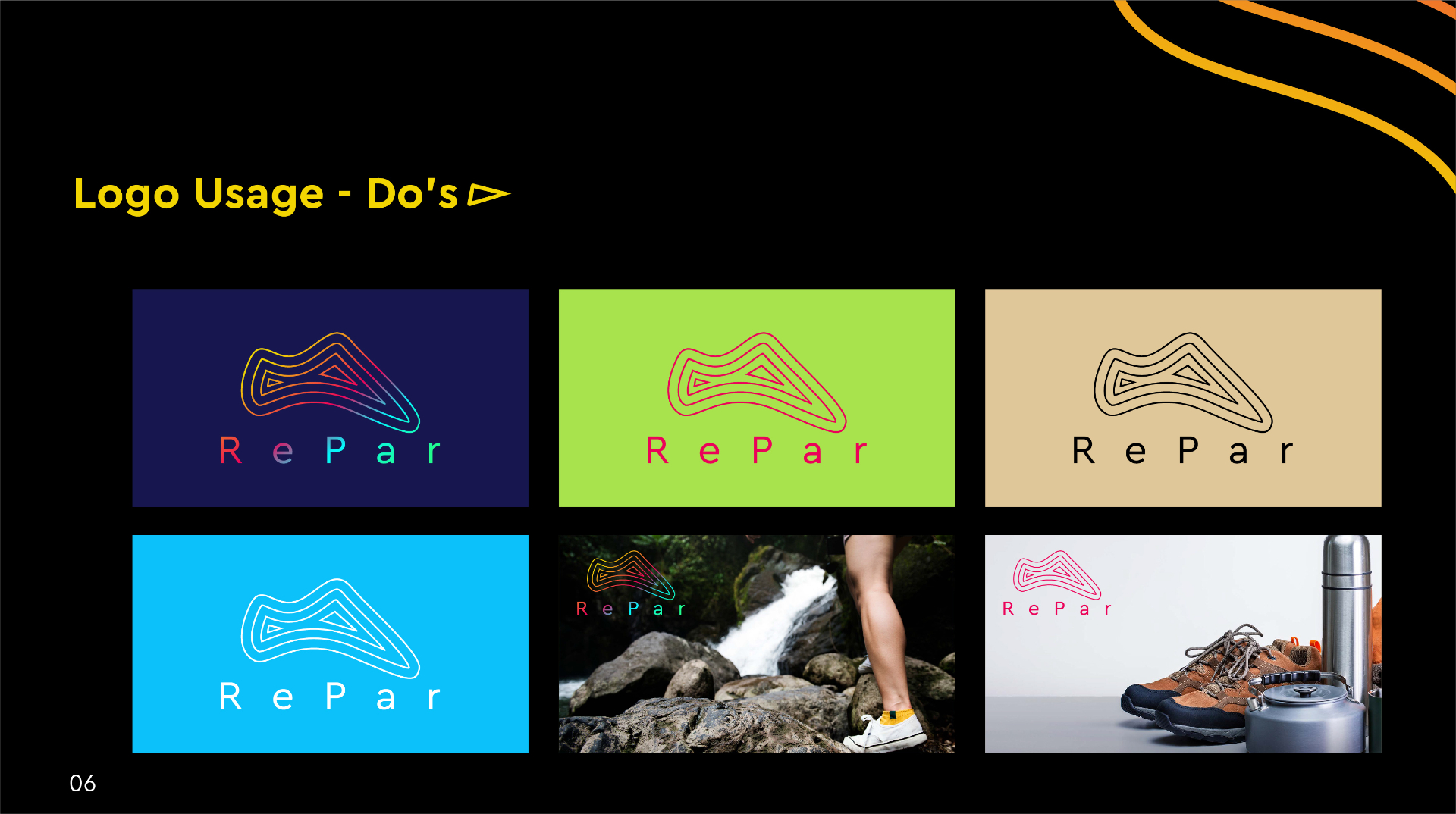 Colour system and gradient combinations.